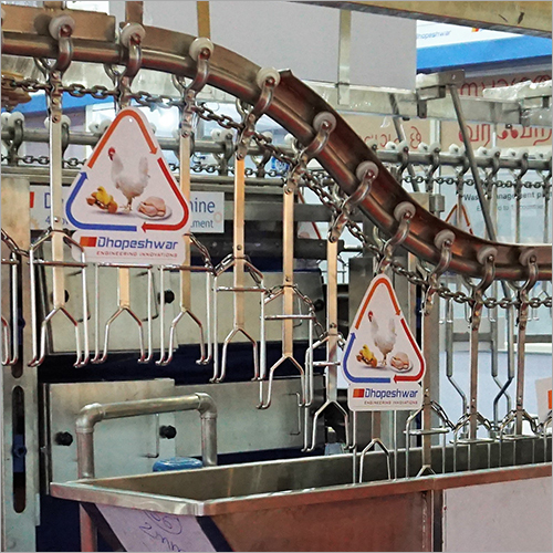 SS Pipe Track Poultry Dressing Plant With Conveyor