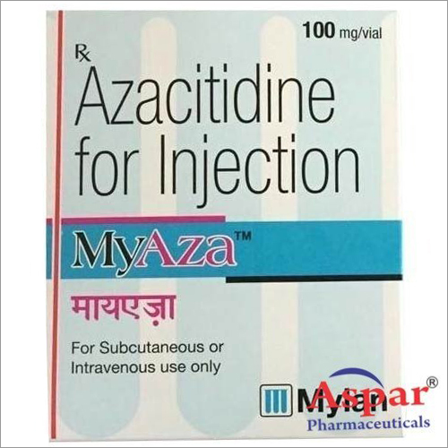 Azacitidine Injection - 100mg/vial | Active Ingredient: Azacitidine, Subcutaneous or Intravenous Administration, Vial Packaging, Manufacturer: Myaza, Refrigerate Storage