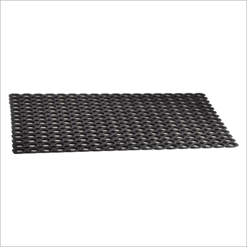 Black Hexagon Rubber Mats