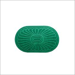 Oval Shape Green Rubber Mats