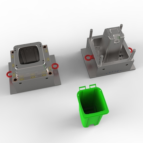 Plastic Square Dustbin Mould Cavity: 1 Cavity