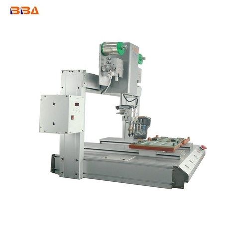 Silver High Speed Automatic Soldering Machine With Rotary Head For Pcb Solder