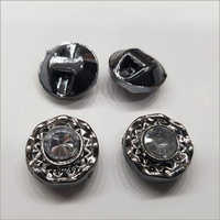 Metal Grey Fancy Button