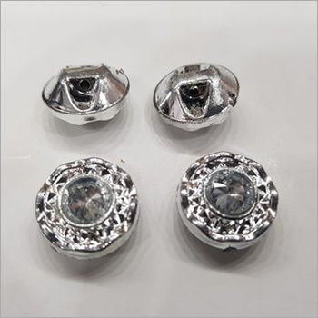 Silver Designer Button