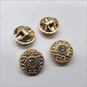 Golden Designer Button For Kurti