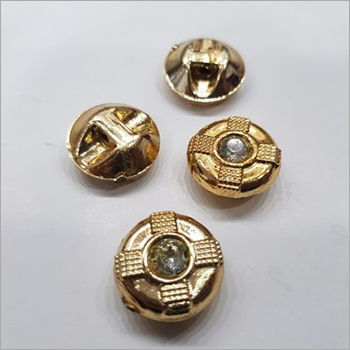 Golden Single Stone Button