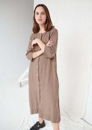 100% Linen Soft Women Dress