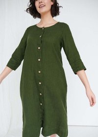 100% Linen Soft Women Dress