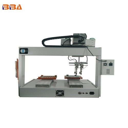 Silver High Quality Automation Wire Welding Machine With Four Axis Rotating Soldering Machine