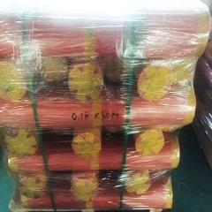 0.2mm Thickness Pvc Coated Fiberglass Fabric Orange Color