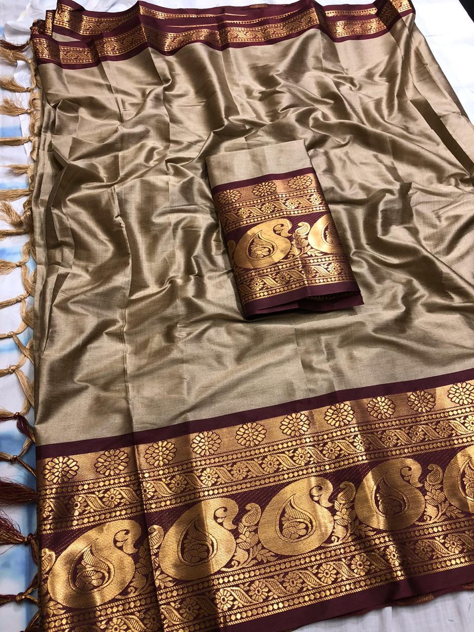 Pure Cotton Silk Saree