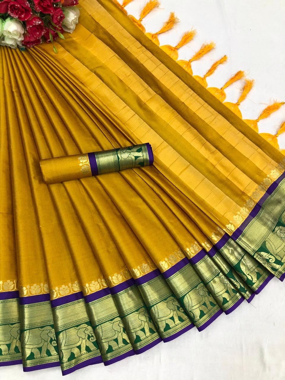 Pure Cotton Silk Saree