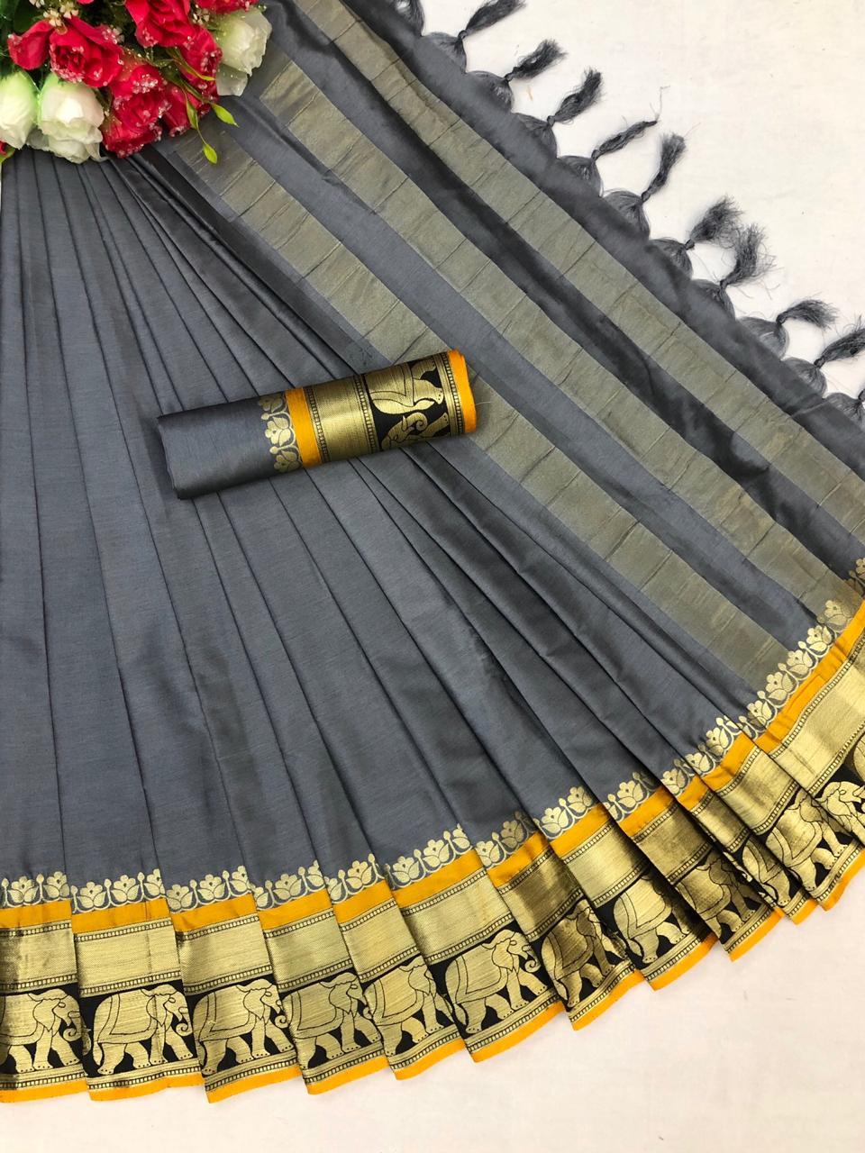 Pure Cotton Silk Saree