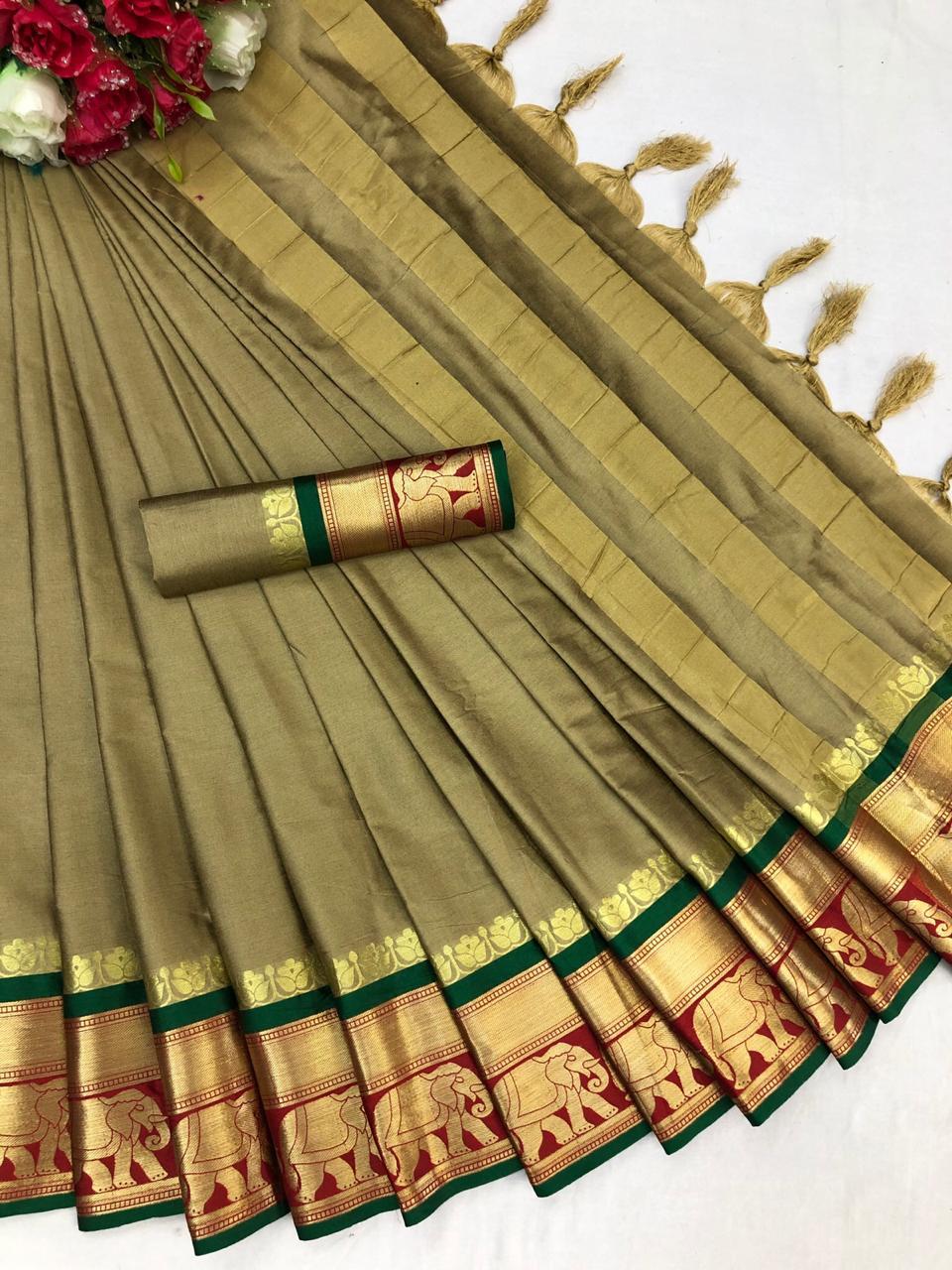 Pure Cotton Silk Saree