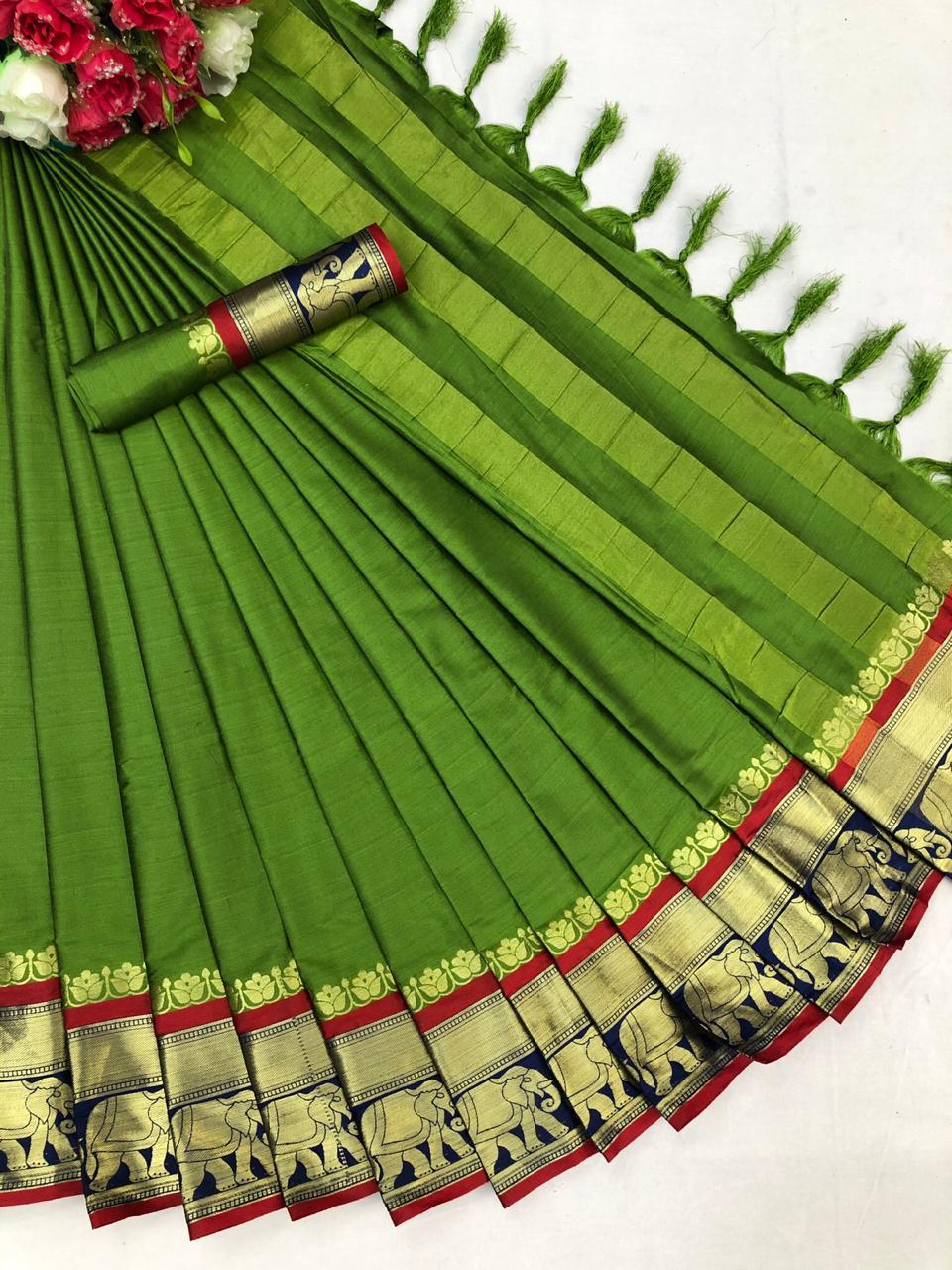 Pure Cotton Silk Saree