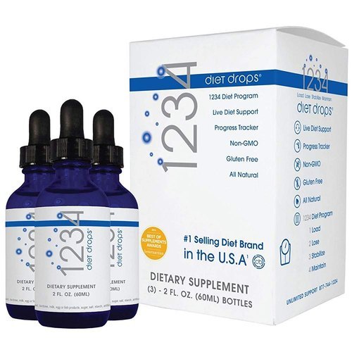 Creative Bioscience 1234 Diet Drops - 3 Bottles, 2 Ounces Each | Promote Healthy Growth, Support Metabolic Function