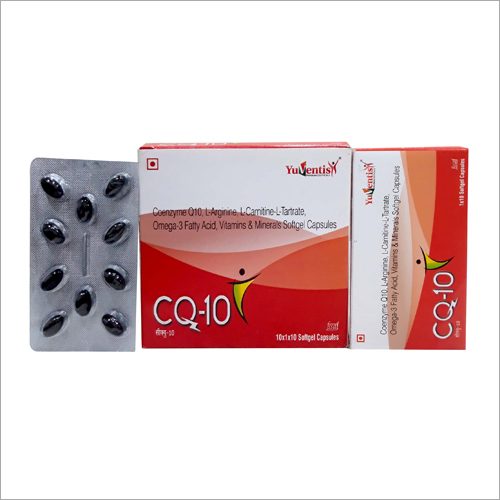 Coenzyme Q10 L-Arginine L-Carnitine Omega 3 Fatty Acid Vitamin and Minerals Softegel Capsules