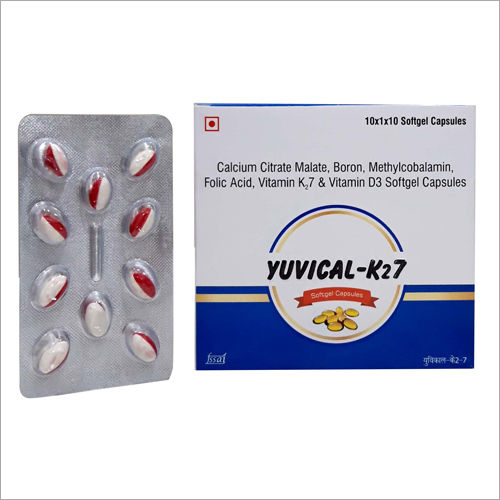 Calcium Citrate Malate Boron Methylcobalamin Folic Acid Vitamin D3 Vitamin Softgel Capsules