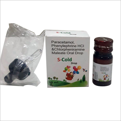 10 Ml Paracetamol Phenylephrine Hci And Chlorpheniramine  Maleate Oral Drops