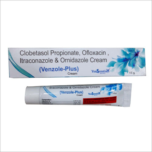 15 Gm Clobetasol Propionate Ofloxacin Itraconazole And Ornidazole Cream