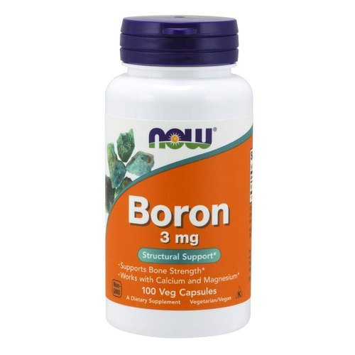Now Foods Boron, 100 Caps 3 Mg Efficacy: Promote Healthy & Growth