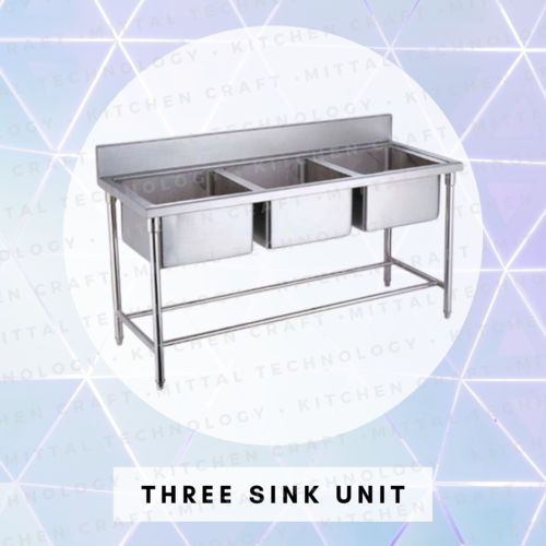 Three Sink Unit