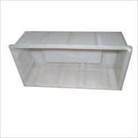 Plastic Brick Mould - Plastic, 9x4x3 Inches, White Color, 75mm Thickness - Lightweight, Durable, Rectangular Shape For Efficient Brick Making