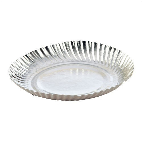 Silver Coated Paper Plate