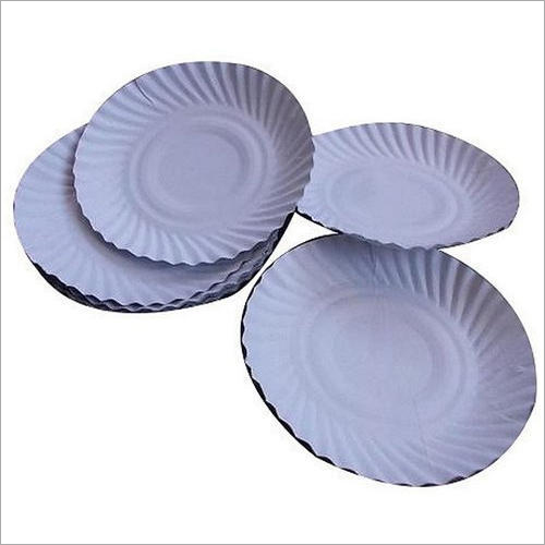 Round White Paper Plate