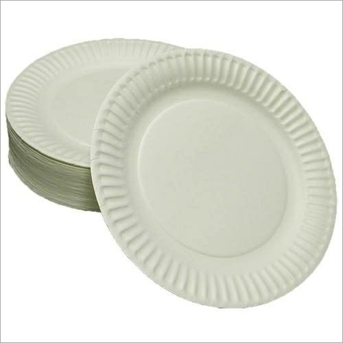 Disposable Round White Paper Plate