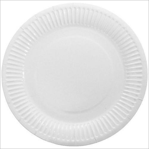 Disposable White Round Paper Plate