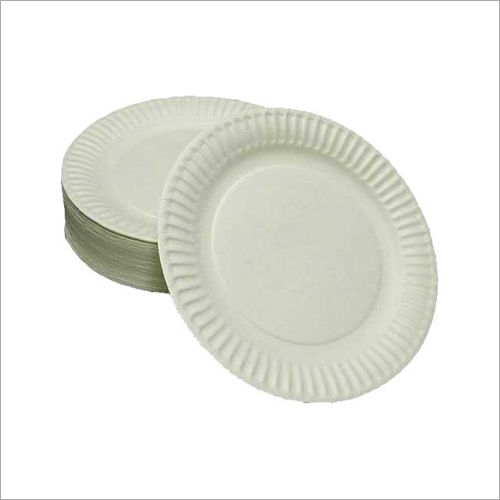 Plain White Paper Plate