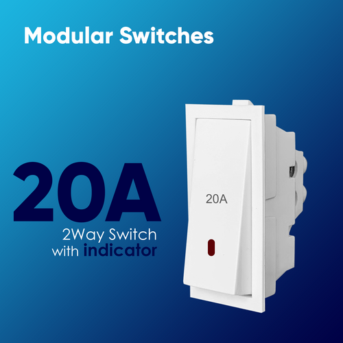 Brass And Polycarbonate 16A Switch With Indicator