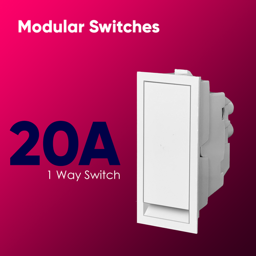 Brass And Polycarbonate 16A 1 Way Switch