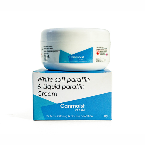 Canmoist Moisturizing White Soft Paraffin and Liquid Paraffin Cream