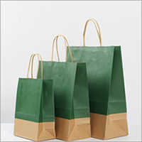 Plain Paper Rope Bag - Paperboard Material, Regular Style , Flexiloop Handle For Easy Carrying