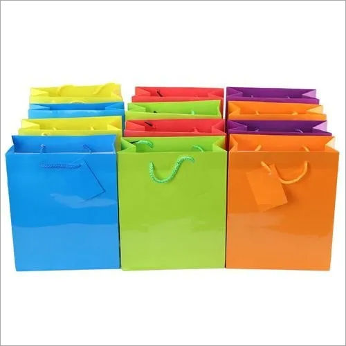 Colored Plain Paper Bag