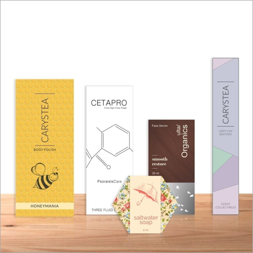 Custom Cosmetic Packaging Box - Paper, Various Sizes Available, Rectangular Shape, Multiple Color Options