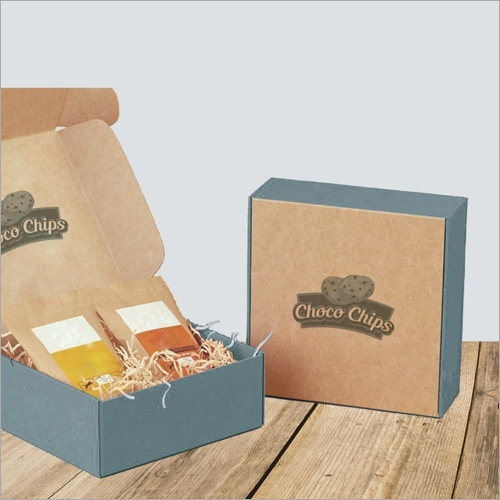 Choco Chips Corrugated Box - Customizable Rectangle Shape, Paper Material, For Food and Gift & Crafts | Various Sizes and Styles Available