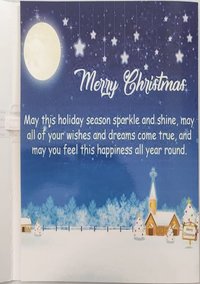 Merry Christmas Musical Singing Audio Greeting Card, Musical Record Able Customized