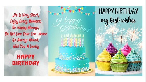 Happy Birthday Musical Singing Voice Greeting Card for Mother, Father, Sister, Brother, Friends By CHIRAG INTERNATIONAL