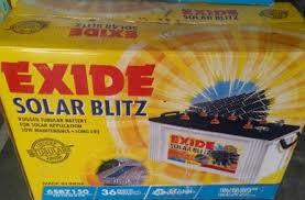 exide solar battery
