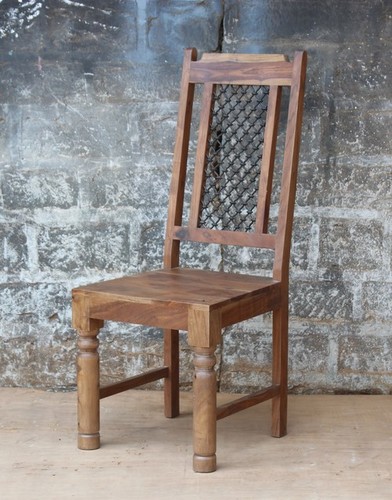 Rustic jali chair