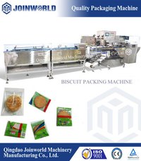 Biscuit Packing Machine - Automated Electric Wrapping Solution | Ce Certified, Plc Control, Low Noise Operation, User-friendly Touch Screen Interface, Smooth Film Auto-connection