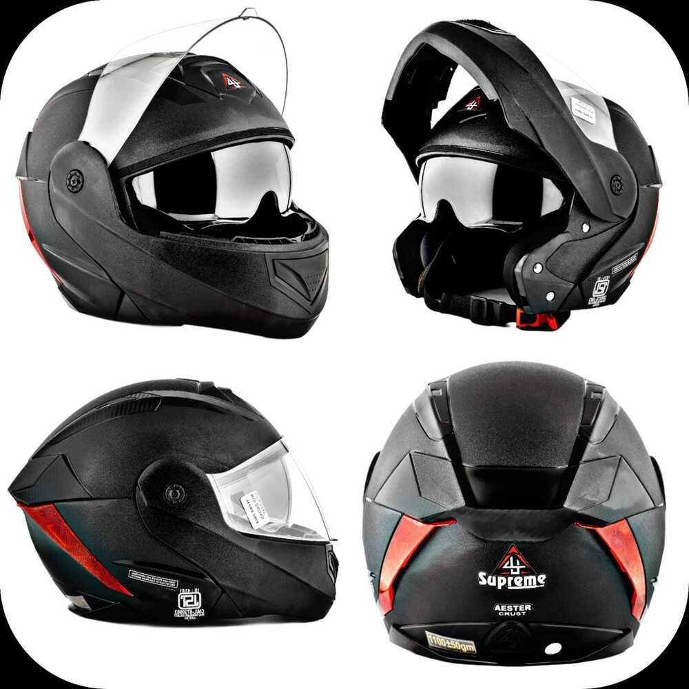 Flip Up Helmet - Color: Mt.Black