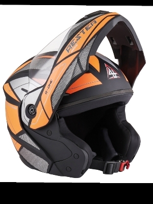 Designer Full Face Bike Helmet - Color: Black