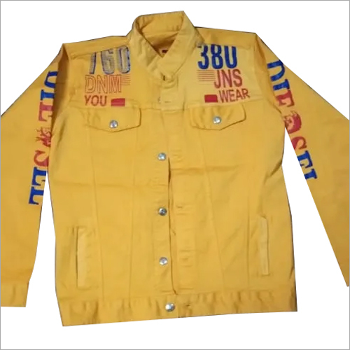 Mens Denim Jacket - Washable Cotton Blend | Full Sleeves, Beaded Closure, Suitable for Rainy, Spring, Summer, and Winter Seasons