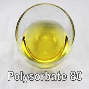 Polysorbate 80 - Liquid, Clear Amber Color, CAS No: 9005-65-6 | 98% Purity, Non-Ionic Surfactant, Easily Soluble in Water, Used as Emulsifier in Cosmetics and Foods