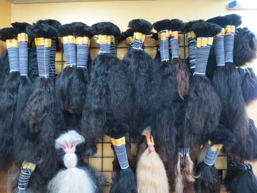 Raw Indian Human Bulk Hair Directly From India