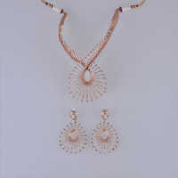 AD C2 Rhodium Necklace Set